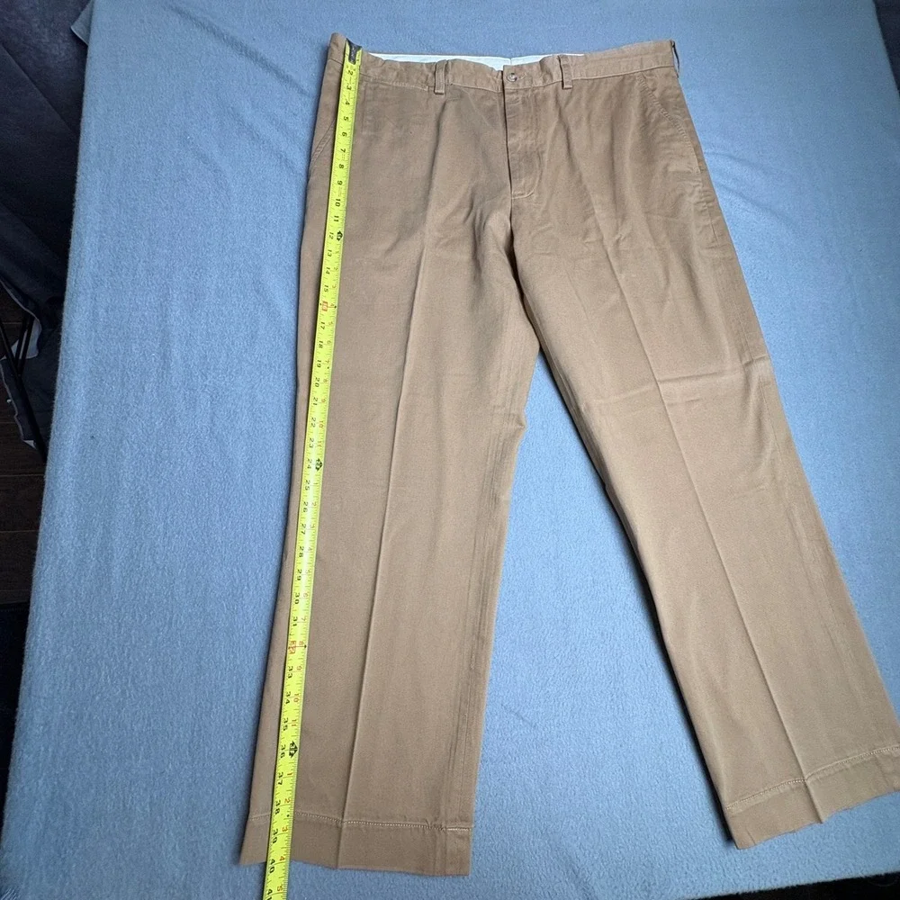 Polo Ralph Lauren Preston Pant Mens 40x30 Tan Khaki Chino Cotton Straight Leg